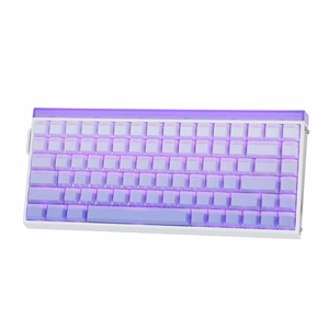 HERO84 HE White+Purple+Gradient+LIGHT JadeKing RGB AULA gasket klaviatūra
