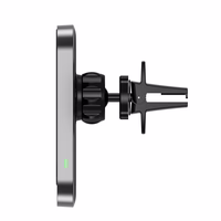 Tech-Protect CW19 MagSafe magnetinis automobilinis laikiklis su 15W indukciniu įkrovikliu oro angai - juodas