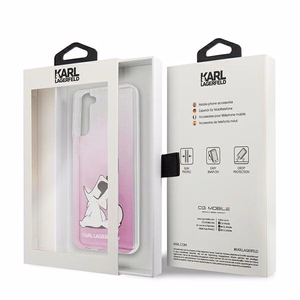 Karl Lagerfeld Choupette Fun чехол для Samsung Galaxy S21+ - розовый