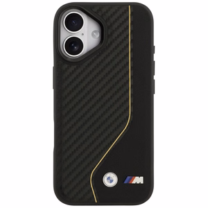 BMW M Carbon Line & Logo MagSafe Dėklas for iPhone 17 - geltonas
