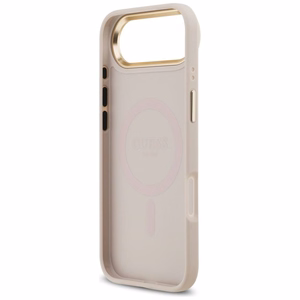 Guess 4G Strass Logo Magnetinis dėklas telefonui iPhone Air - rožinė