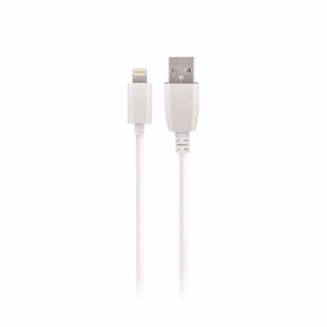 "Maxlife" kabelis USB - "Lightning" 1,0 m 2A, baltas