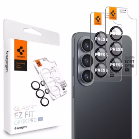 Spigen Glas.Tr Ez Fit Optik Pro HD Kameros apsauga 2-pack skirtas Samsung Galaxy S26+ - juodas