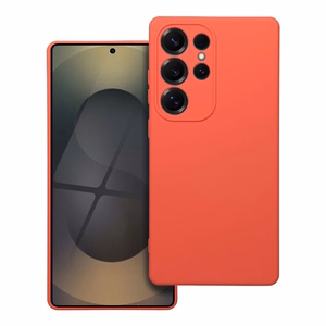 Silikoninis dėklas telefonui SAMSUNG S25 Ultra persikinis