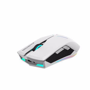 Machenike M721 Wireless Gaming Mouse 10000 DPI with RGB Backlight - White