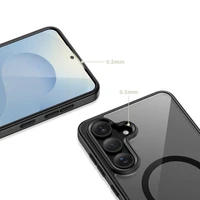 Tech-Protect Magmat MagSafe Case for Samsung Galaxy S26 - Transparent Black