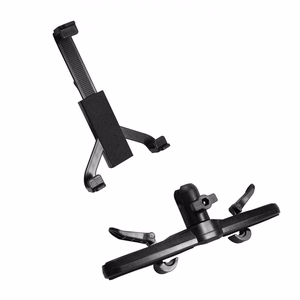Automobilinis laikiklis priekinio stiklo / prietaisų skydelio / galvos atramos tvirtinimui (planšetėms 7"–10") AX-01 juodas