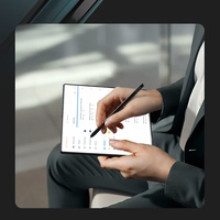 Nillkin Flex Pure Fold dėklas Samsung Galaxy Z Fold 7 su S Pen Space - juodas