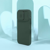 Nillkin CamShield Silky Silikoninis dėklas iPhone 14 Pro Max silikoninis dėklas su kameros apsauga mėlynas