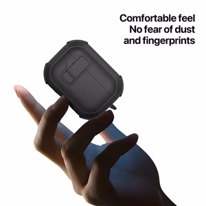 DUX DUCIS PECP - TPU+PC apsauginis dėklas AirPods 4 juodas