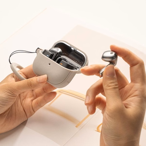Ringke Onyx Magnetinis dėklas Samsung Galaxy Buds 3 / 3 Pro ausinėms - pilkas