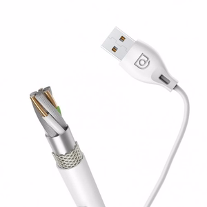 USB laidas Dudao L4T baltas Type-C 200cm