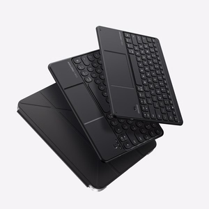 "AmazingThing" minimalus dėklas "Keylite Combo" klaviatūros dėklas "iPad 11" 2025 - juodas