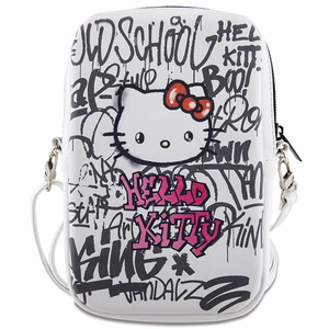 Hello Kitty krepšys baltas Graffiti Kitty galva