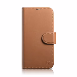 iCarer Wallet Case 2in1 Cover iPhone 14 Pro Max Leather Flip Cover Anti-RFID Brown (WMI14220728-BN)