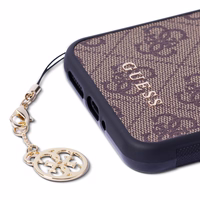 Guess GUHCSA34GF4GBR A34 5G A346 rudas/rudas kietas dėklas 4G Charms kolekcija