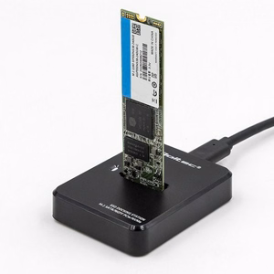 Qoltec 50313 SSD disko dėklas juodas M.2
