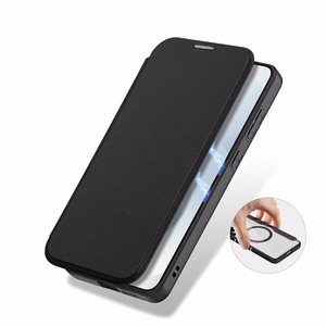 Чехол-кошелёк Dux Ducis Skin X Pro совместимый с MagSafe для Samsung S25 Edge чёрный