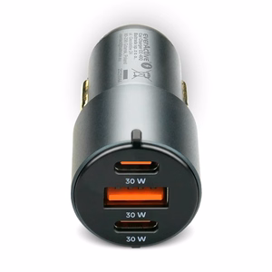 Automobilinis įkroviklis everActive CC-40Q USB QC3.0 + 2x USB-C PD 60W