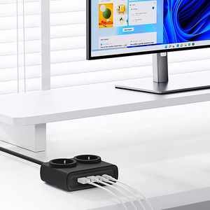 Orico PDC25 25W 6in1 maitinimo blokas 2x AC + 2x USB-A + 2x USB-C - juodas