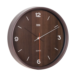 Wall clock, 30 cm, dark brown