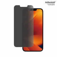 PanzerGlass Classic Fit privatumo antibakterinis stiklas iPhone 14/13 Pro/13