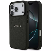 Guess Grūdėtas Žiedas Magnetinis dėklas telefonui iPhone 17 Pro - juodas