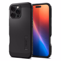 Spigen Tough Armor Magnetinis dėklas su stovu iPhone 16 Pro - juodas