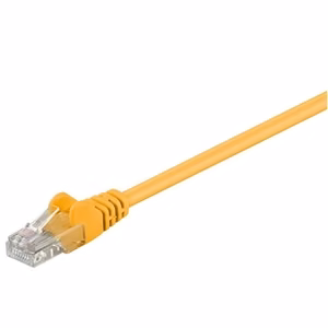 Goobay 95556 – komutacinis tinklo kabelis, CAT 5e, U/UTP, RJ45 (8P8C), geltonas