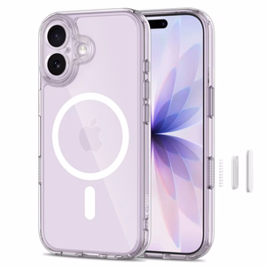 Tech-Protect Magpeak MagSafe CC dėklas iPhone 17 telefonui - skaidrus