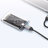 "Orico TC10-MS" MSATA USB-C 3.2 5 Gb/s disko kasetė - skaidri