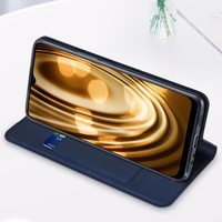 Dux Ducis Skin Pro dėklas telefonui su atvartu Realme Narzo 50A, juodas