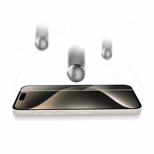 "Vmax" grūdintas stiklas 2,5D Normal Clear Glass, skirtas "iPhone 15 Pro 6,1"