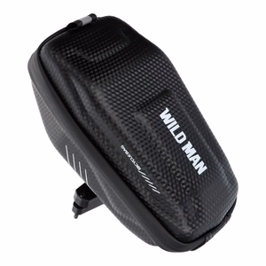 WILDMAN traveling bag under bicycle saddle with zipper E7S 0,8L black