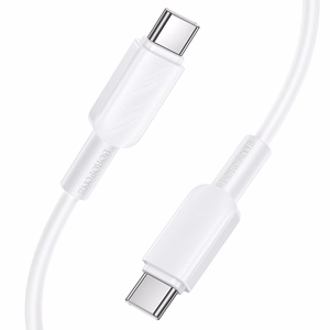 Baltas „Borofone BX127 Regalo“ USB-C–USB-C laidas, 1 m, 20 vnt. pakuotėje