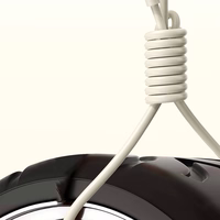 Dudao L7SM USB-A - micro USB kabelis 5A 1m - smėlio spalvos