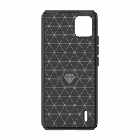 Carbon Case silikoninis dėklas telefonui Nokia C110 - juodas