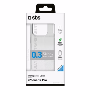 SBS Skinny dėklas skirtas iPhone 17 Pro - skaidrus
