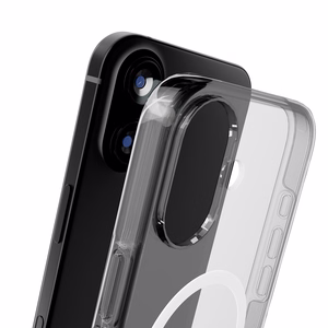 Puro Impact skaidrus D3O TPU+PC magnetinis dėklas telefonui iPhone 17 - permatomas