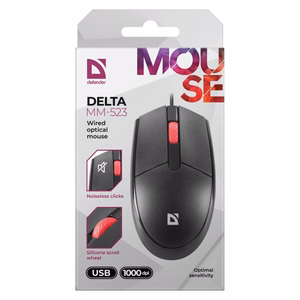 DEFENDER DELTA MM-523 optinė pelė juoda