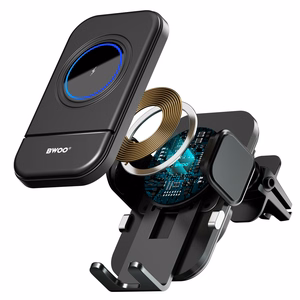 BWOO Automatic 15W Belaidis Įkroviklis Car Laikiklis ZJ137