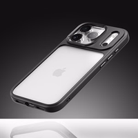 Rock Guard Lens Protection Series Dėklas for Iphone 17 skaidrus-juodas