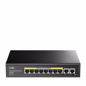 Cudy GS1010PE tinklo komutatorius Gigabit Ethernet (10/100/1000) Maitinimas per Eternetą (PoE) Juoda