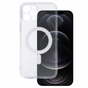 TEL PROTECT MagSilicone dėklas telefonui Iphone 12 Pro Max permatomas