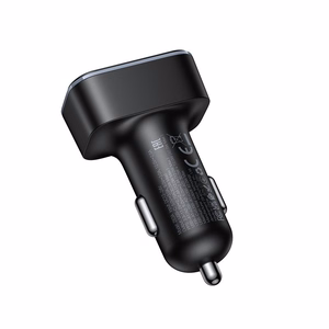 Įkroviklis automobilinis Hoco Z63A 42W (2xUSB 1xUSB-C LCD) juodas