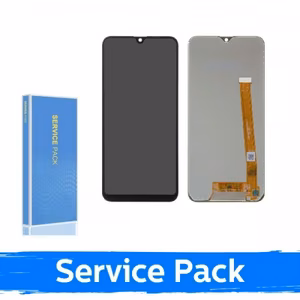 Ekranas skirtas Samsung A202 A20e juodas (Service Pack / Aftermarket)(NF version)