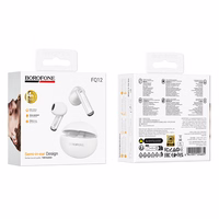 Borofone TWS Bluetooth Ausinės FQ12 Nice baltos