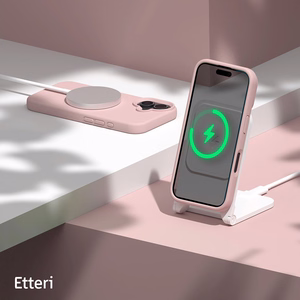 "Etteri" silikoninis dėklas "iPhone 16 Plus" 6,7" šviesiai rožinis