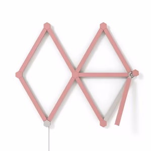 Nanoleaf Lines Skins – матовые розовые накладки, 9 шт.
