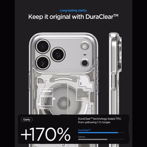 Spigen Ultra Hybrid MagSafe Zero One dėklas iPhone 18 Pro / 17 Pro, titano spalvos